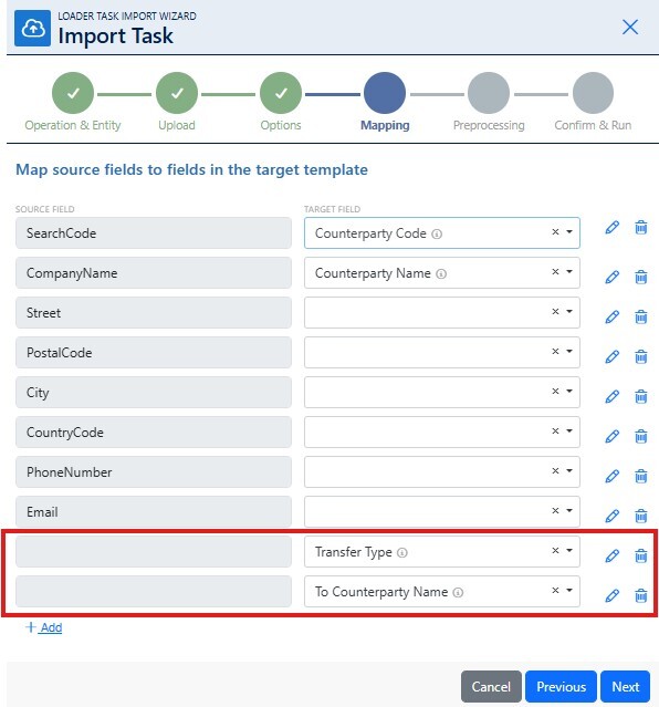 PackControl Import Task Wizard